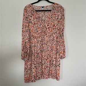 Old Navy Puff Sleeve Floral Mini Dress